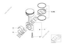 Crankshaft connect.rod with pistons for Mini Cooper 2000