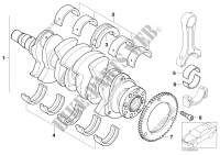 Cranksh.drive crankshaft/ bearing shells for MINI Cooper S 2000