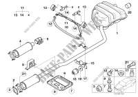 Exhaust system, rear for MINI Cooper 2002