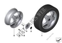 MINI light alloy wheel,spider spoke 86 for MINI One D 2002