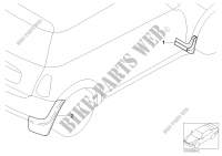 Mud flaps for MINI One D 2002