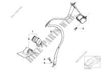 Safety belt rear for MINI Cooper S 2000