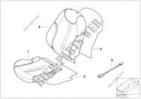 Seat, front, cushion and cover for MINI Cooper S 2002