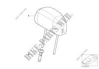 Seat, front, head restraint for MINI One 1.4i 2002