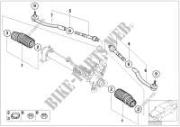 Steering linkage/tie rods for MINI One 1.4i 2002