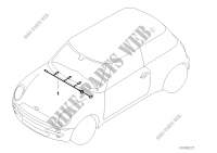 Wiring harness, instrument panel for Mini One 1.6i 2000