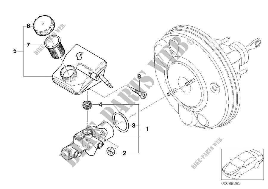 Brake master cylinder for MINI Cooper S 2002