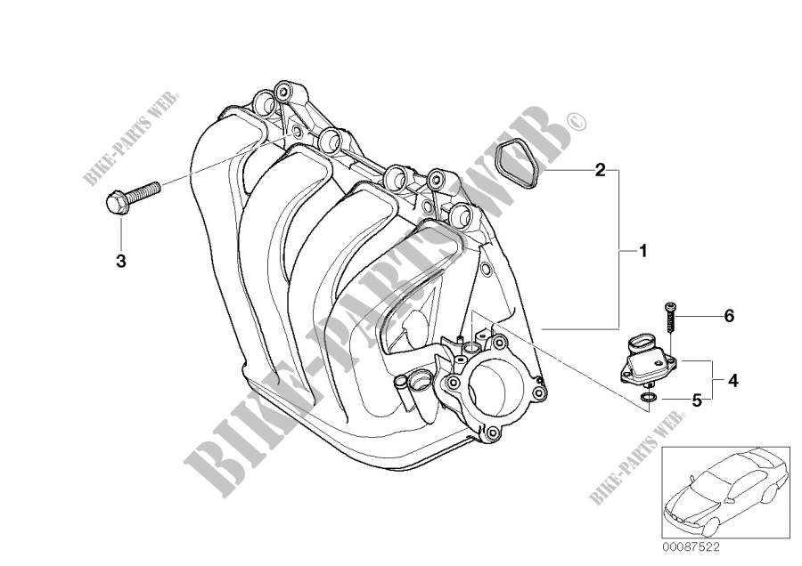 Intake manifold system for Mini Cooper 2000