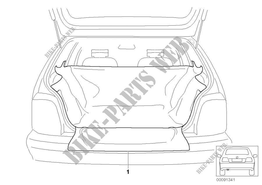 Protective load space cover for MINI Cooper D 1.6 2009