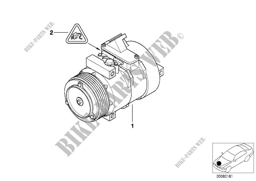 RP air conditioning compressor for MINI Cooper S 2002