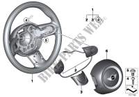 Airbag sports steering wheel multifunct. for MINI Cooper 2012