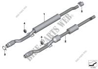 Catalytic converter/front silencer for MINI Coop.S JCW 2008