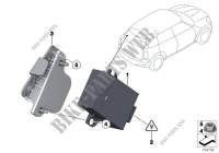 Control unit, mirror folding for MINI Cooper ALL4 2012