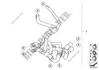 Cooling system   water hoses for MINI Cooper S 2002