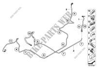 Fuel pipe and scavenging line for MINI One 1.4i 2002