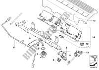 Fuel pipe, injection valve for MINI Cooper 2002