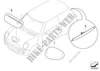 JCW Carbon exterior components for MINI Cooper S 2003