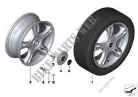 JCW LA wheel, Star Spoke, R95 for MINI Cooper 2011