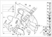 Lateral trim panel rear for MINI One 1.4i 2002