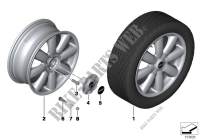 MINI LA wheel,Crown spoke 104 for MINI Cooper D 1.6 2009