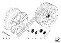 MINI alloy wheel 5 star 91 for MINI One 1.6i 2000