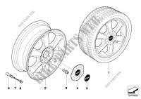 MINI alloy wheel, rotator spoke 101 Wheels COOPER mini-cars 2009 Cooper 38201