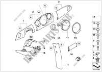 Mounting parts, instrument panel for MINI Cooper S 2000