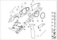 Mounting parts, instrument panel for MINI Cooper 2003