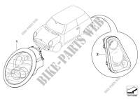 Retrofit kit head & rear lights Facelift for MINI Cooper S 2000