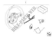 Retrofit kit, multifunct. steering wheel for MINI Cooper 2000