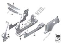 Single components for body side frame for MINI Coop.S JCW 2008