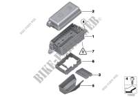 Single compon.,fuse box,engine compartm. for MINI Cooper 2012