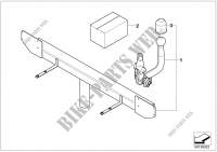 Trailer coupling for MINI One D 2002