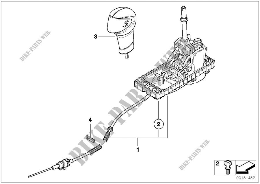 Autom.transmiss.steptronic shift parts for MINI Cooper S 2002