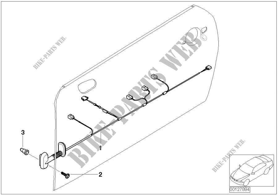 Door cable harness for MINI Cooper 2003