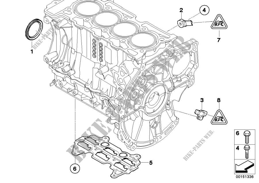 Engine block mounting parts for MINI Cooper 2008