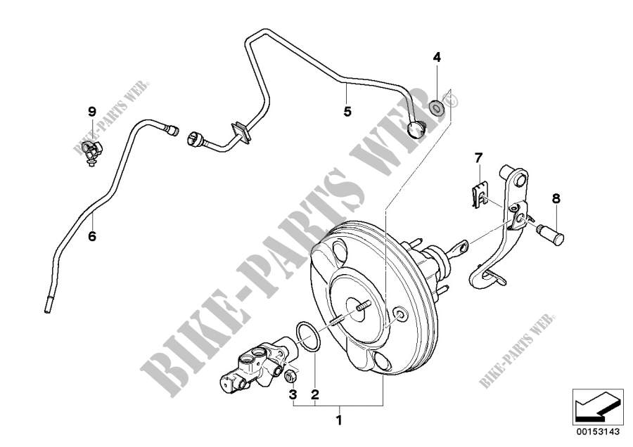 Power brake unit depression for MINI Cooper S 2002