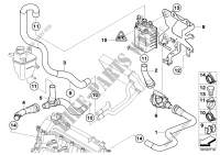 Additional water pump/Water hose for MINI One D 2002