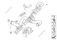 Cooling System Water Hoses for MINI Cooper D 2005