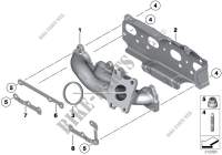Exhaust manifold for MINI Cooper S 2009