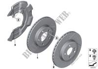 Front brake / brake disc for MINI One 55kW 2009
