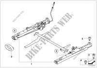 Front seat rail for MINI One 1.6i 2000