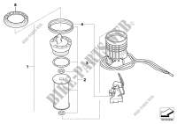 Fuel filter with fuel level sensor right for MINI Cooper 2009