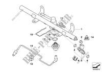 Fuel pipe, injection valve for MINI Coop.S JCW GP 2006