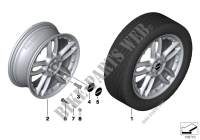 JCW LA wheel Double Spoke R109 Composite for MINI Cooper 2011