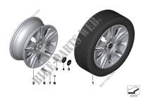 MINI LA wheel Silver Shield 117 for MINI Cooper D 2.0 2010