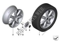 MINI LA wheel, night spoke,runflat for MINI Cooper 2006