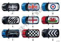 Roof decals for Mini Cooper d 2006