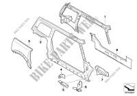 Side frame single parts, right for MINI One D 2010