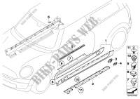 Sill strip, JCW aerodynamic package for Mini Cooper D 1.6 2009